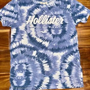 Hollister Blue Tie-Dye T-Shirt